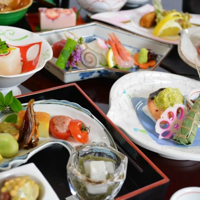 会席料理の風景