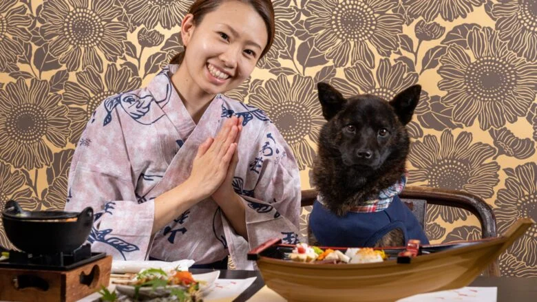 【お食事処】わんちゃんと一緒にお食事♪